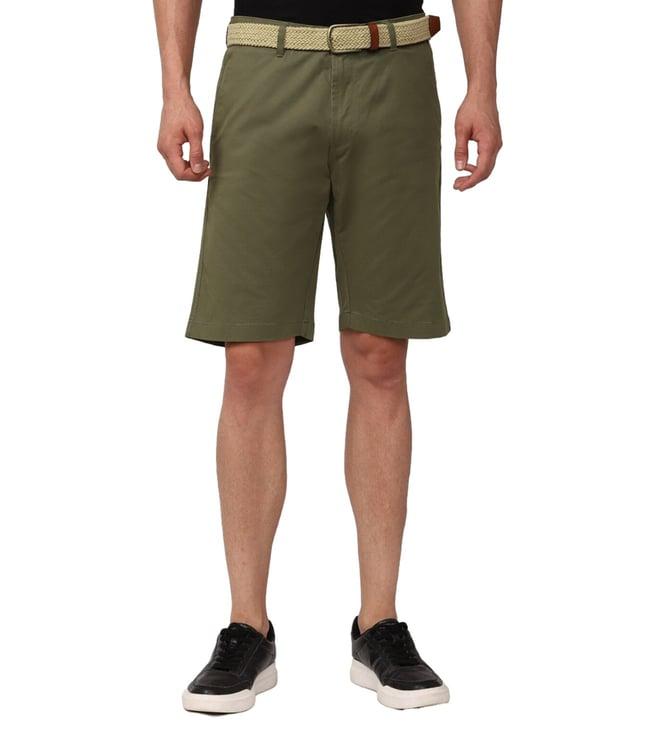 simon carter london olive slim fit shorts