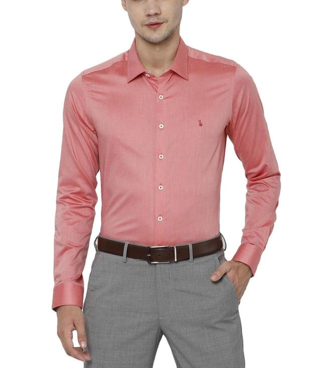 simon carter london peach regular fit shirt