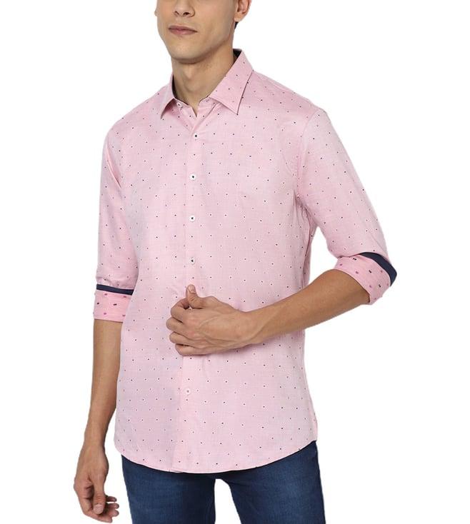 simon carter london pink polka dot regular fit shirt