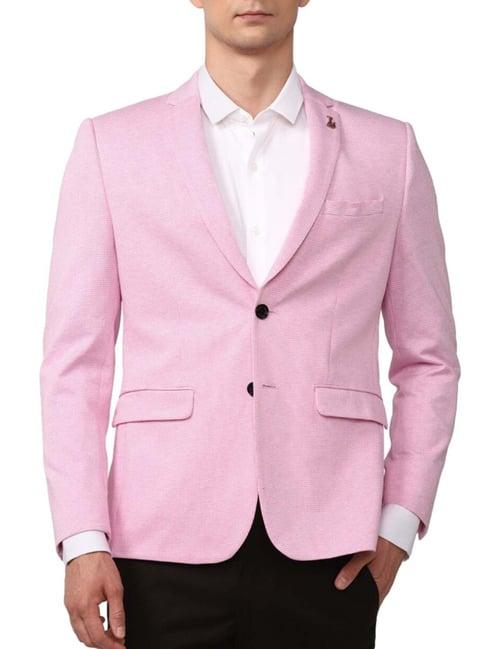 simon carter london pink slim fit blazer