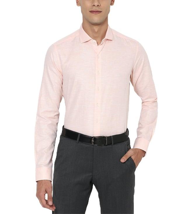 simon carter london pink slim fit formal shirt