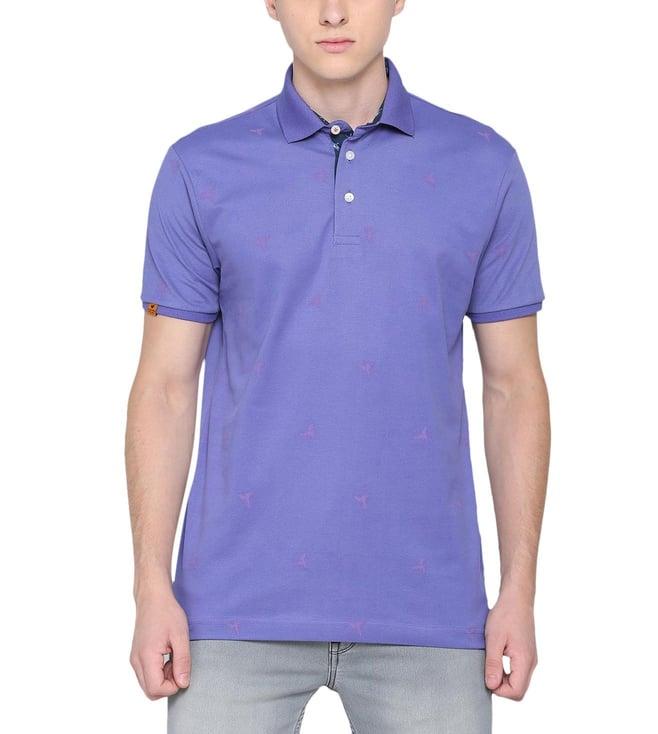 simon carter london purple slim fit polo t-shirt