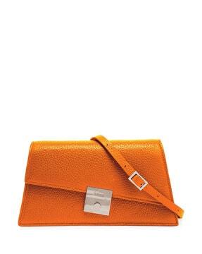 simone milled mini sling bag with detachable strap