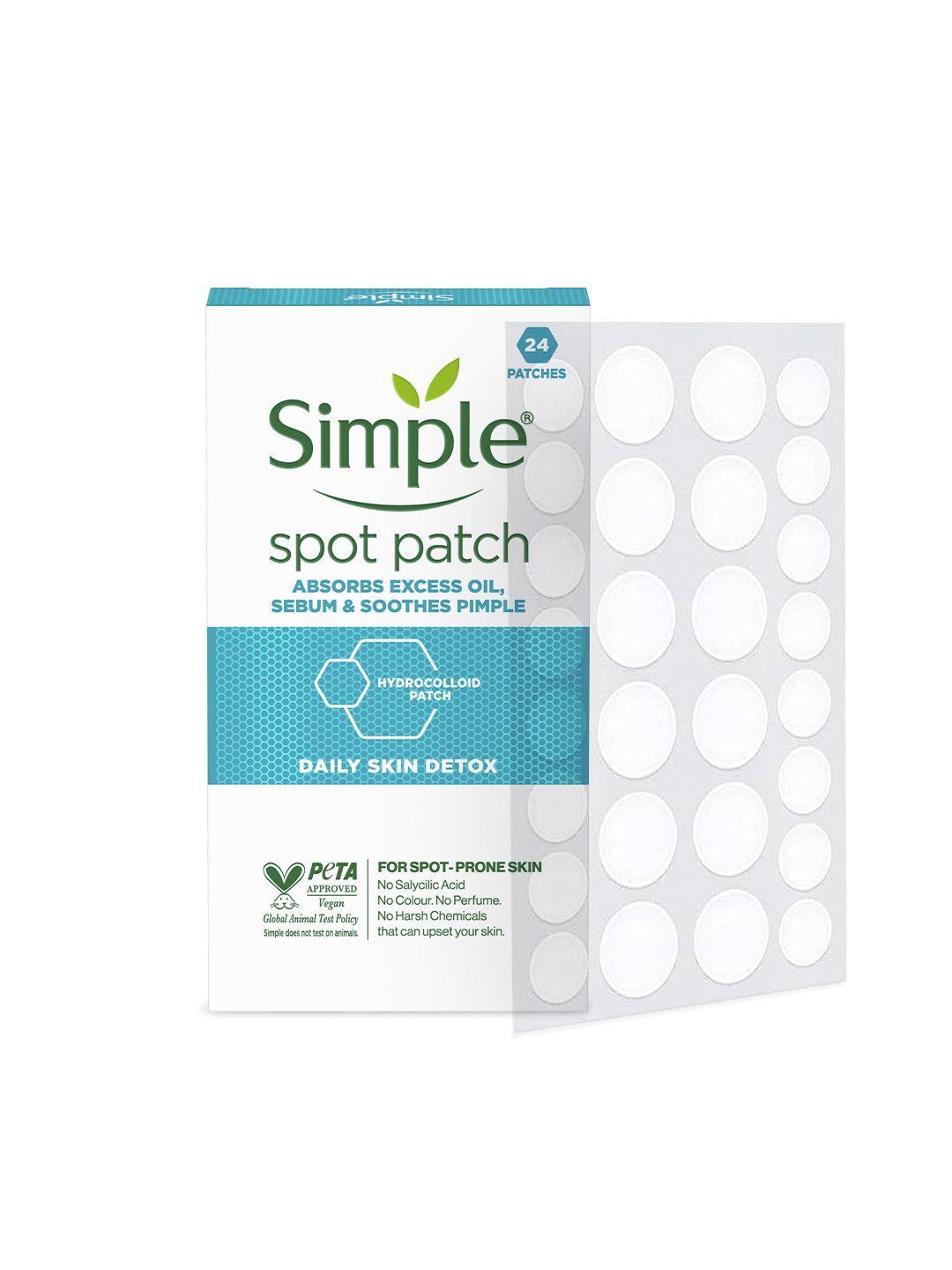 simple daily skin detox spot patch for spot-prone skin - 24 patches