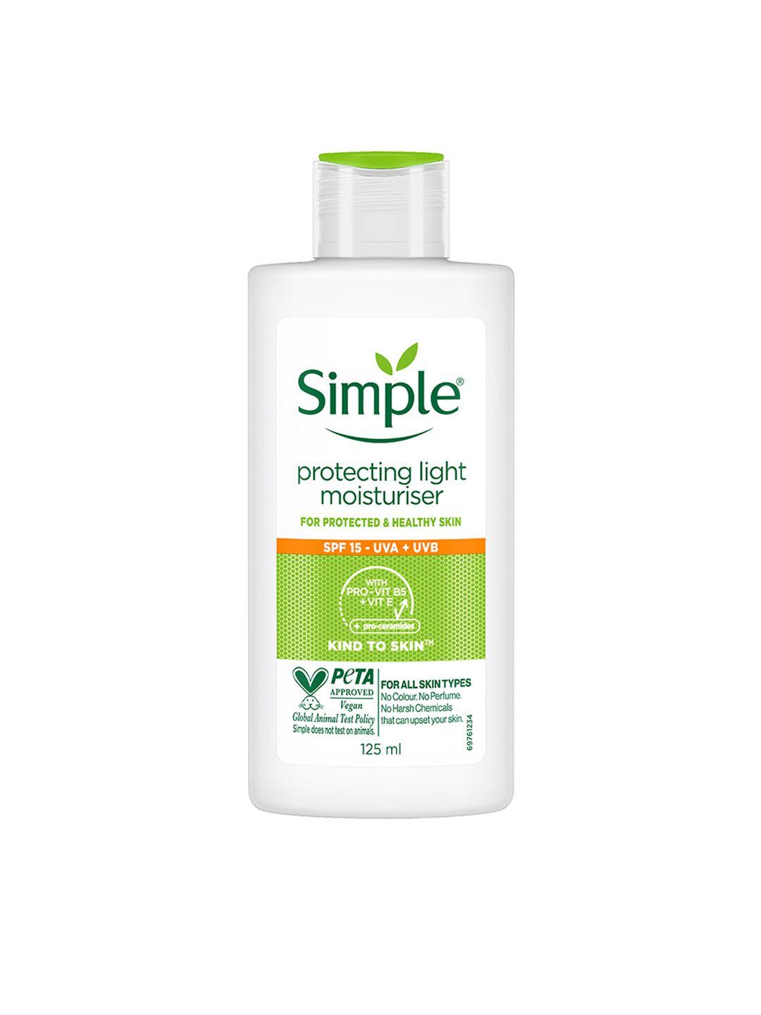 simple kind to skin protecting light moisturiser spf 15 125 ml