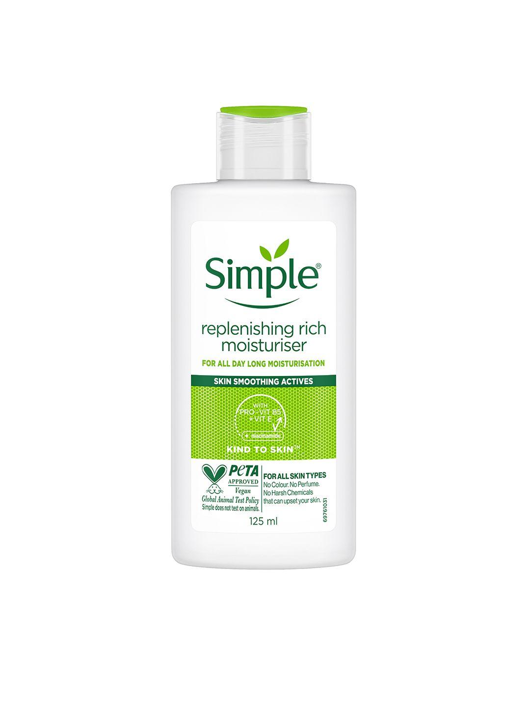 simple kind to skin replenishing rich moisturiser 125 ml
