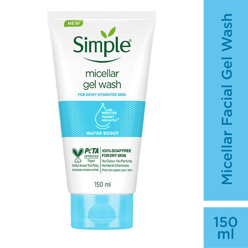 simple water boost micellar facial wash