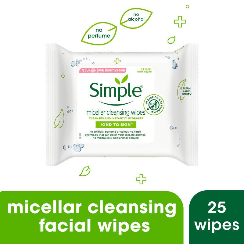 simple kind to skin micellar cleansing wipes