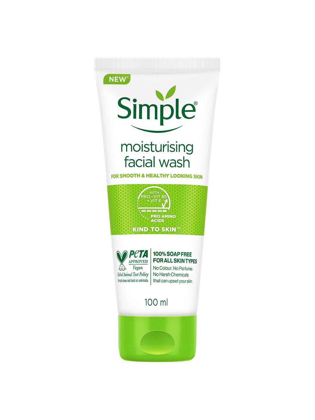 simple kind to skin moisturising facial wash with pro-vit b5 & vit e  - 100ml