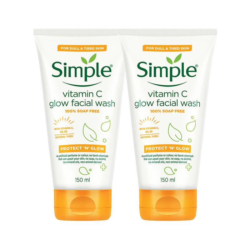 simple vitamin c facial wash (pack of 2)