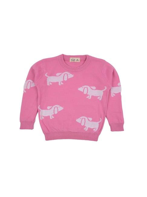 simply kids pink printed sweatshirt