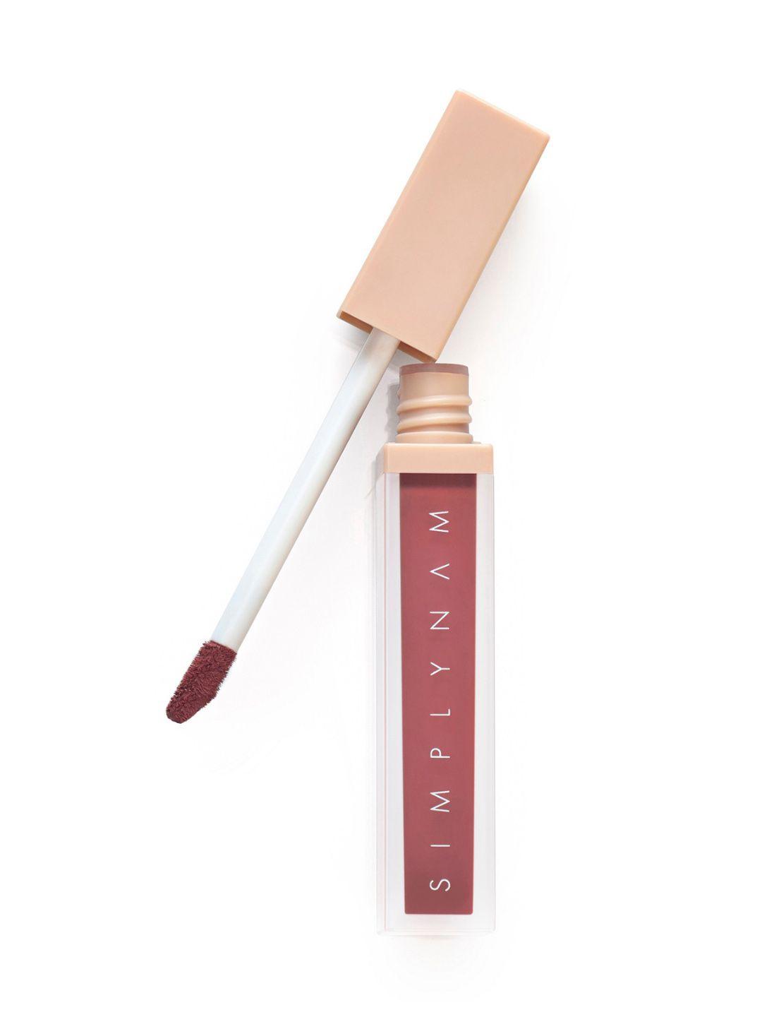 simply nam ultra-soft comfort wear matte liquid lipstick with argan oil 6ml - dolly