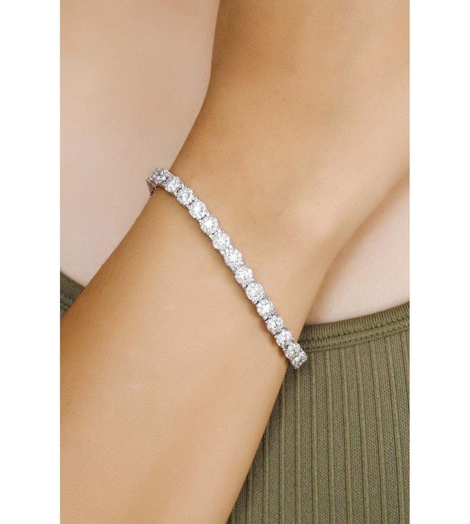 simsum jewellery white tennis bracelet