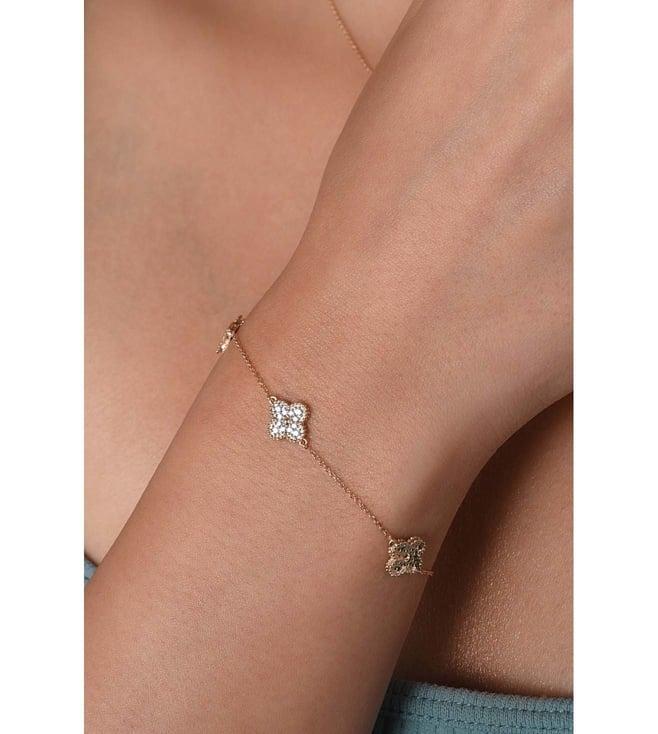 simsum jewellery rose clover bracelet