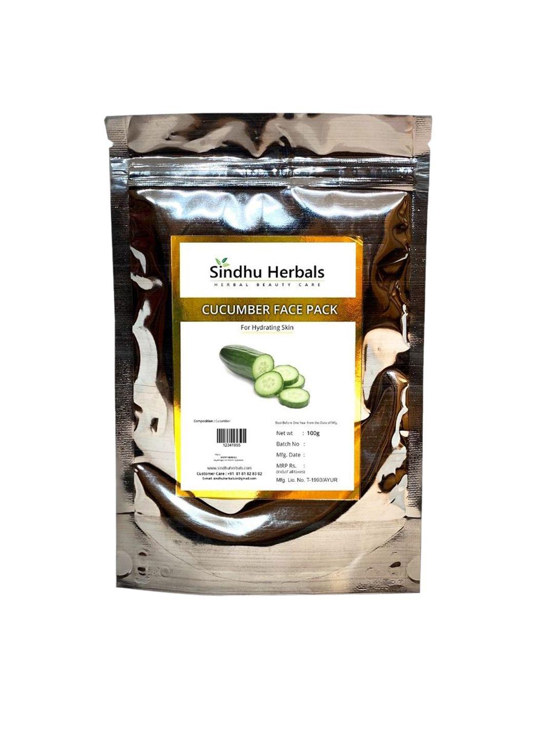 sindhu herbals cucumber face pack - 100 g