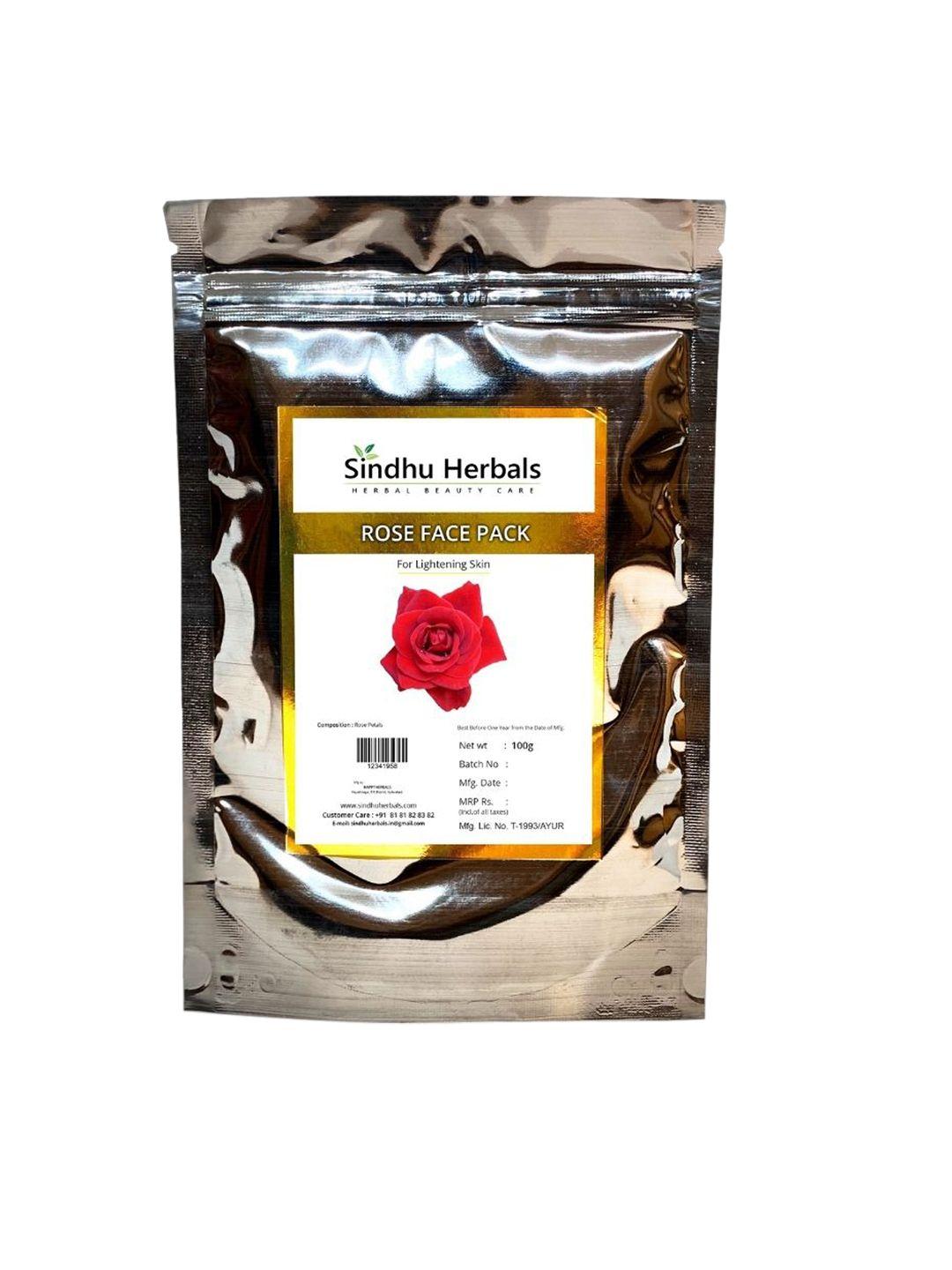 sindhu herbals rose face pack 100 g