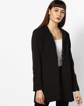 single-breasted blazer with insert pocket