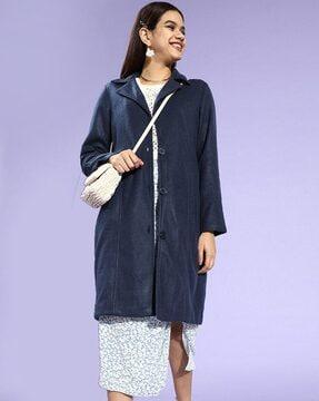 single-breasted notched-lapel coat