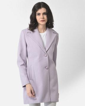 single-breasted overcoat trench coat