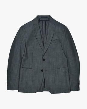 single-breasted slim fit jacket