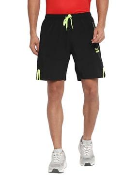single-pleat running shorts