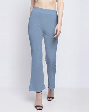 single-pleat pants with elasticated waist