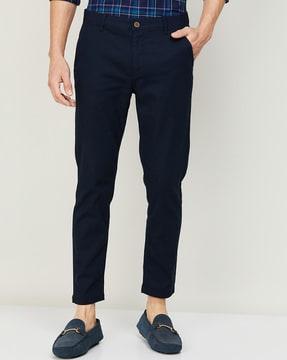 single pleat relaxed fit pants