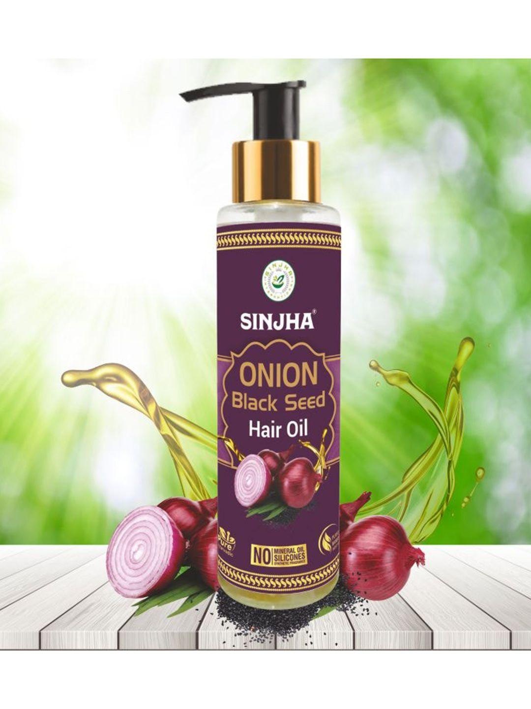 sinjha onion black seed hair oil for hair growth - 100ml