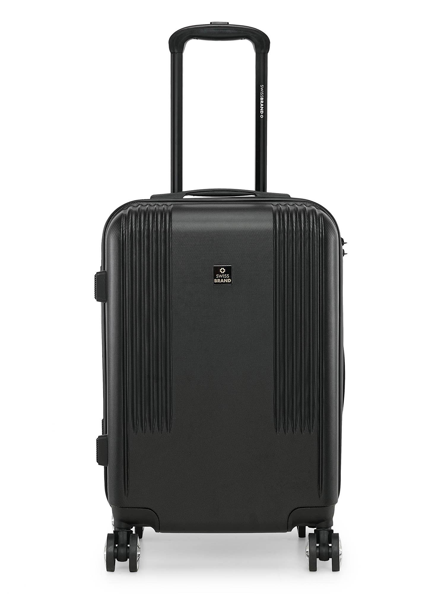 sion 2.0 black color abs hard cabin trolley