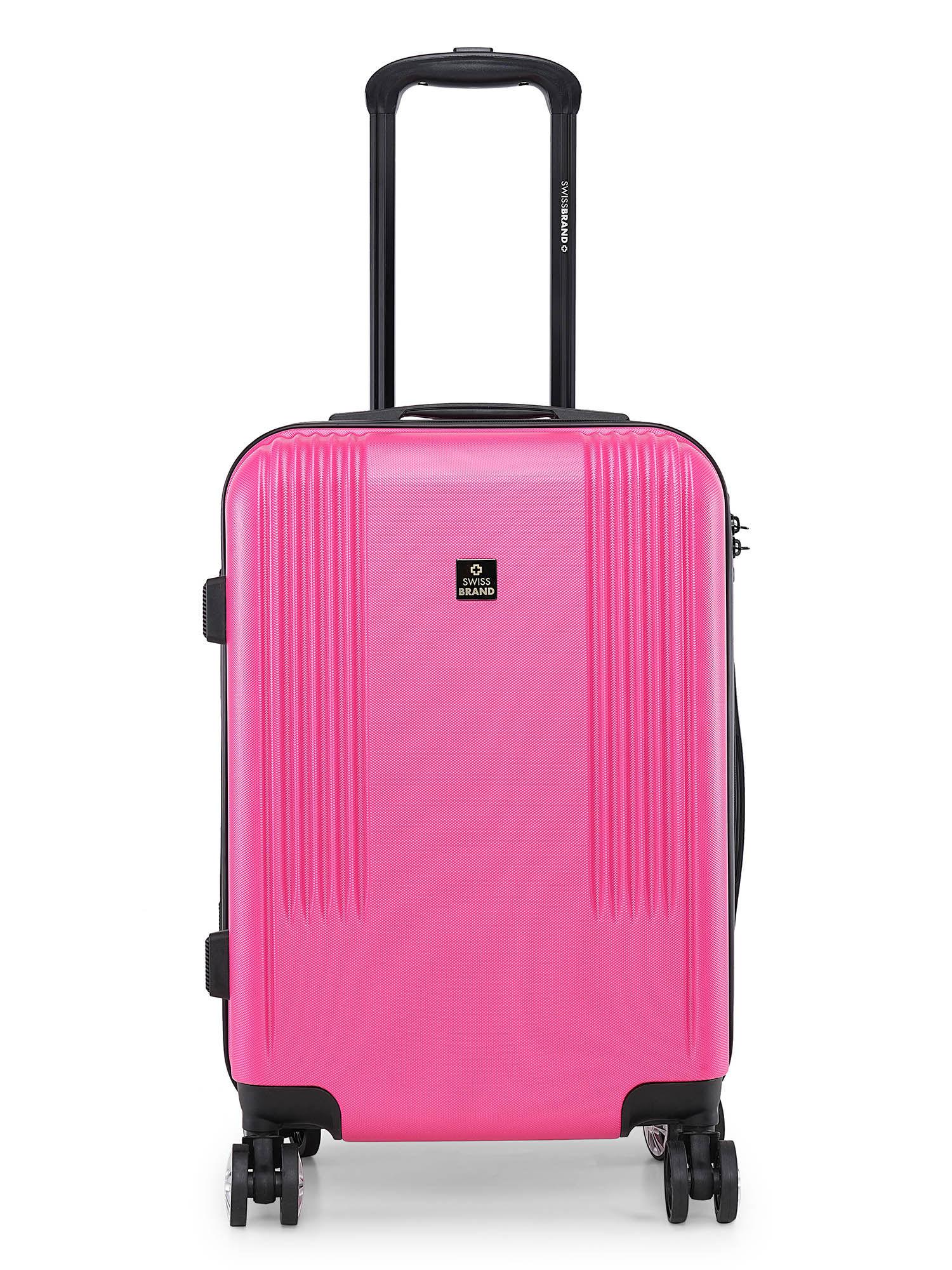 sion 2.0 rose pink color abs hard cabin trolley