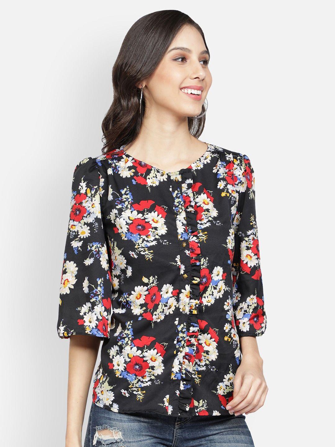 sipsew multicoloured floral printed top