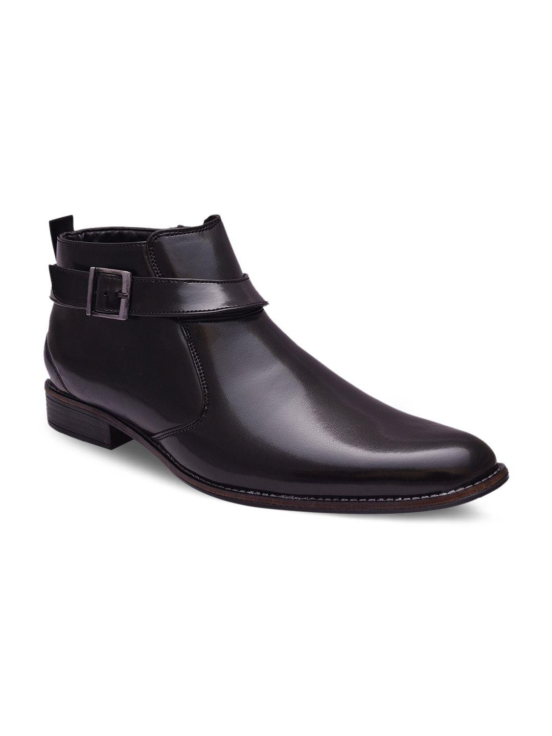 sir corbett men black semiformal shoes