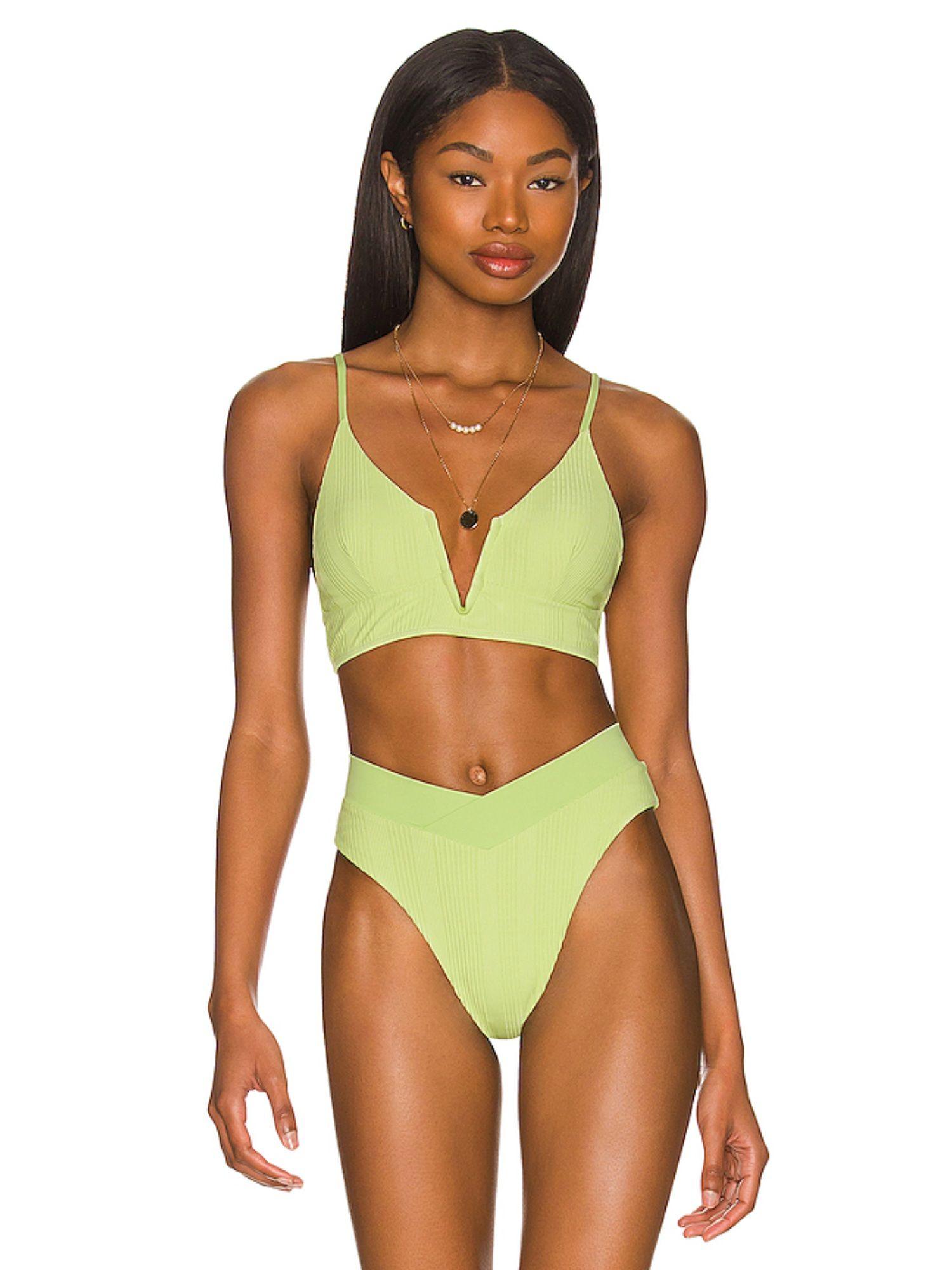 siren bikini top green