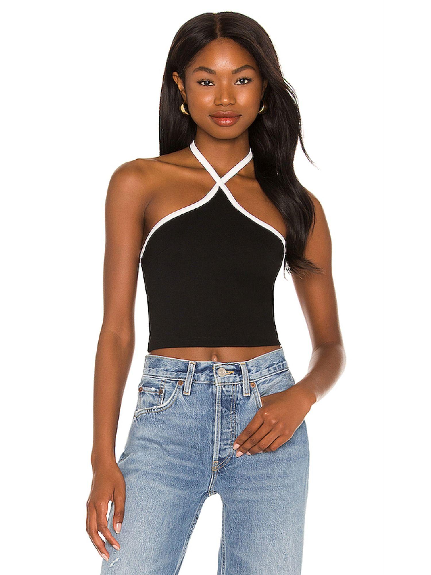 sirena contrast halter top