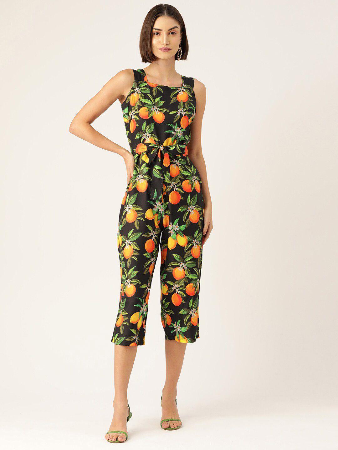 sirikit floral printed basic jumpsuit