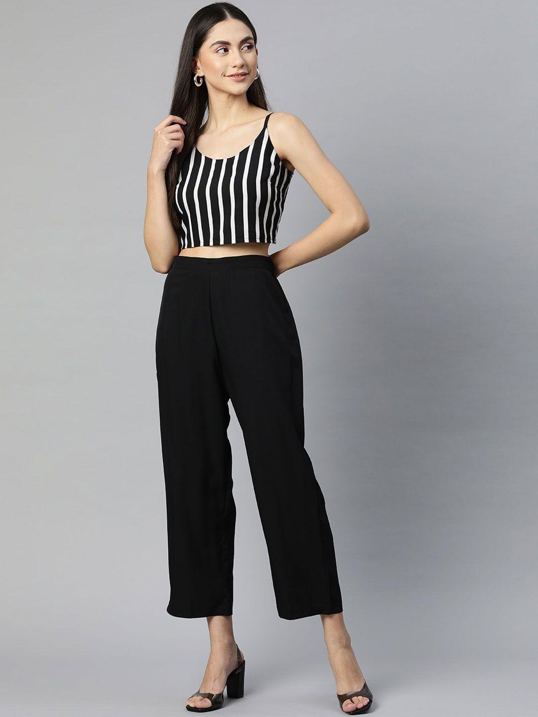 sirikit striped top & trouser co-ord set