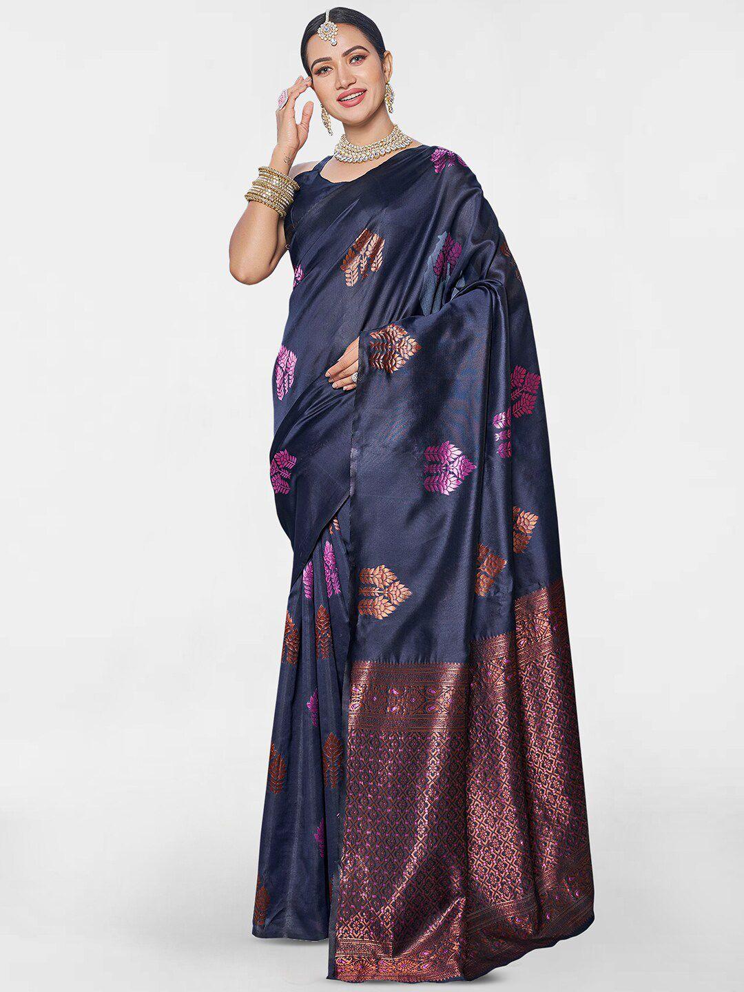 siril ethnic motifs woven design zari detailed saree