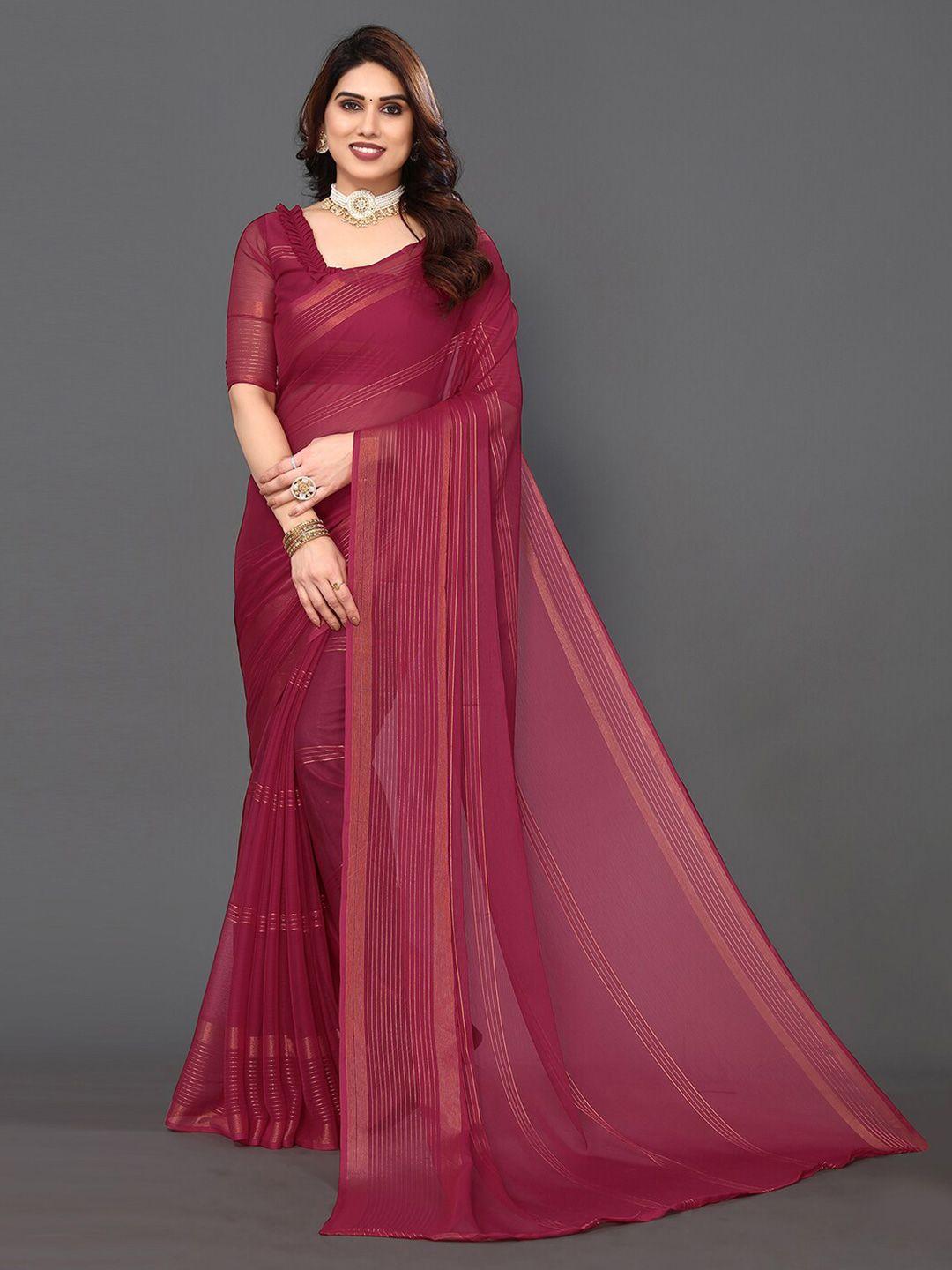 siril striped zari saree