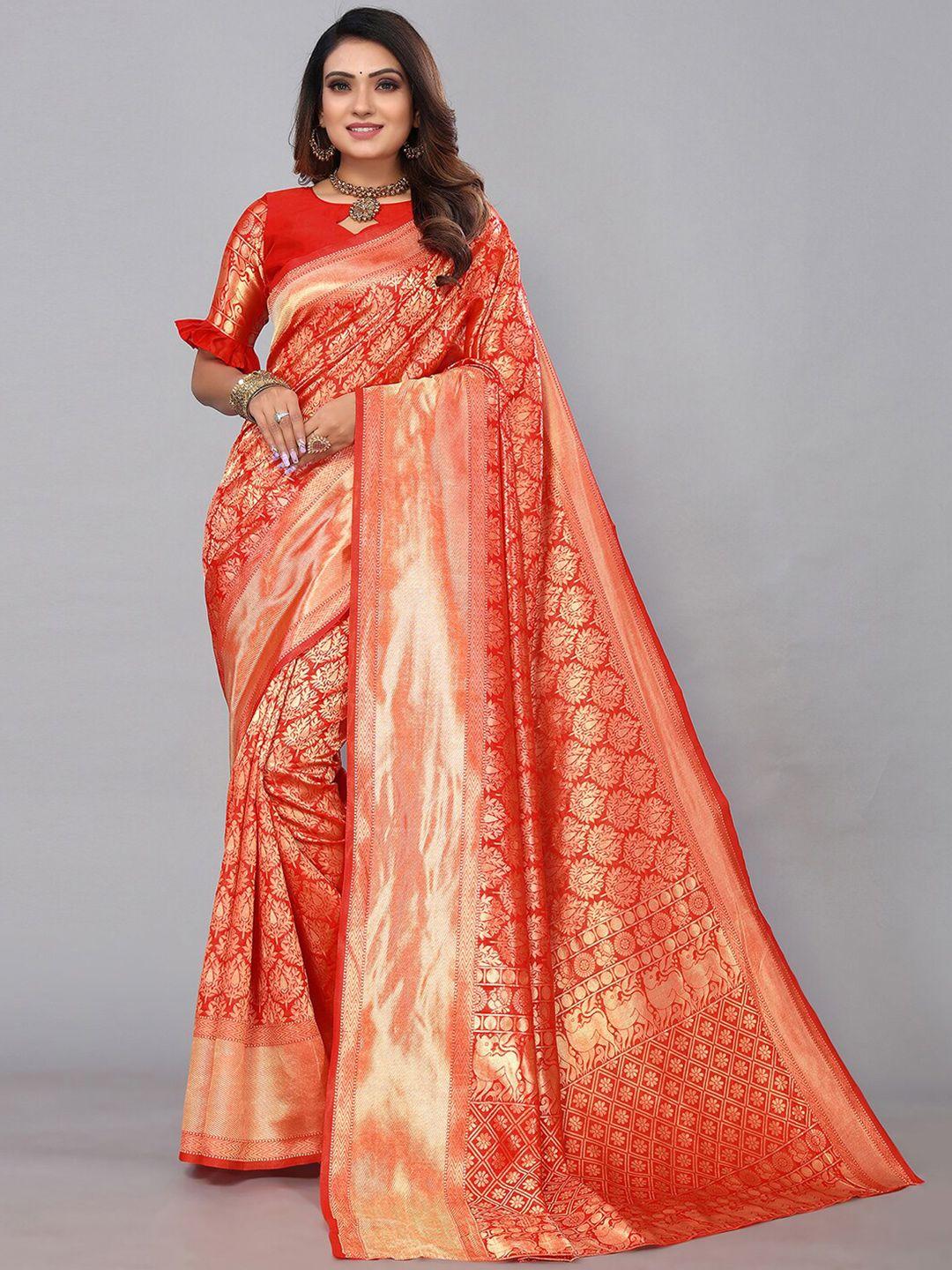 siril woven design zari banarasi saree
