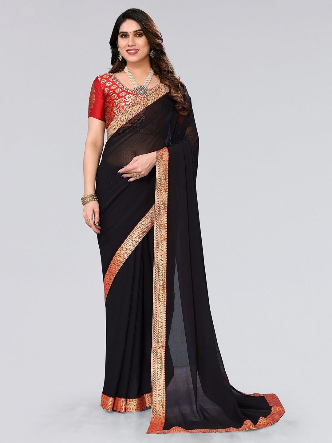 siril zari poly chiffon saree