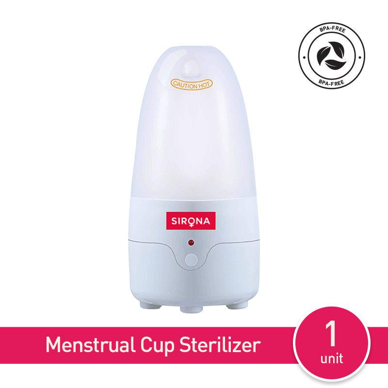 sirona menstrual cup sterilizer clean your period cup effortlessly in 3 minutes with steam