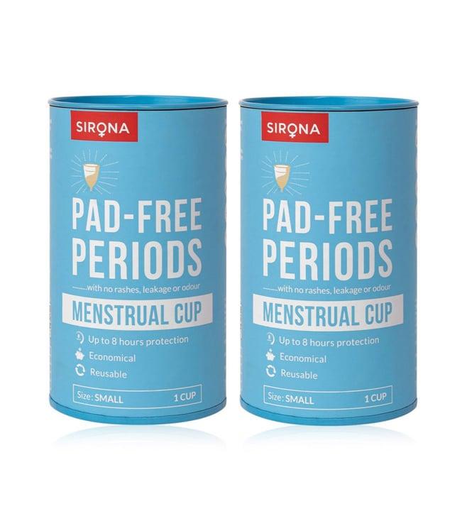 sirona reusable menstrual cup - small (2 unit)