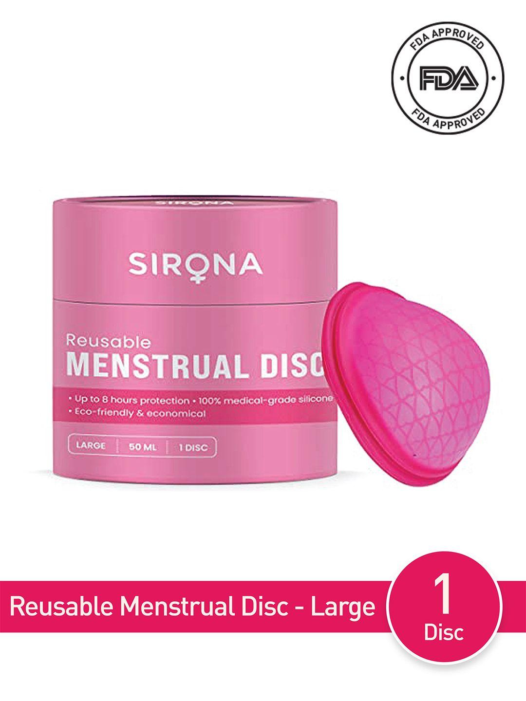sirona reusable menstrual cup disc - large