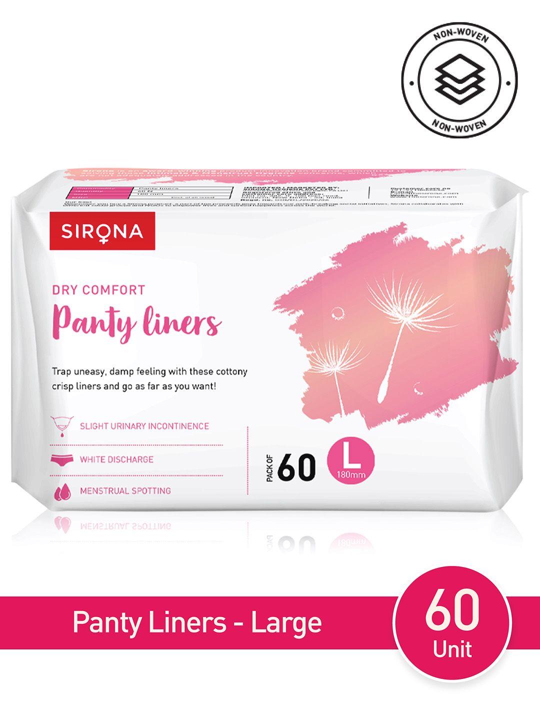 sirona ultra-thin large premium panty liners