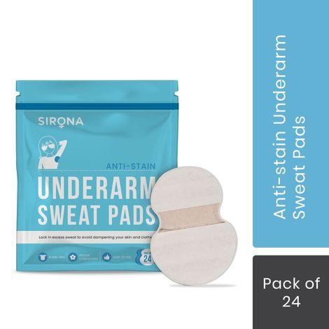 sirona under arm sweat pads for men and women - 24 pads