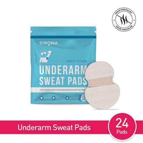 sirona under arm sweat pads for men and women - 24 pads