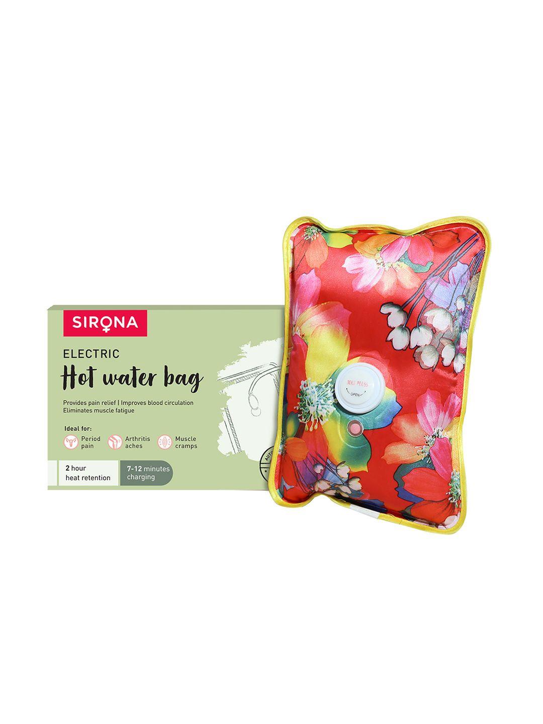 sirona women red printed hot water bag