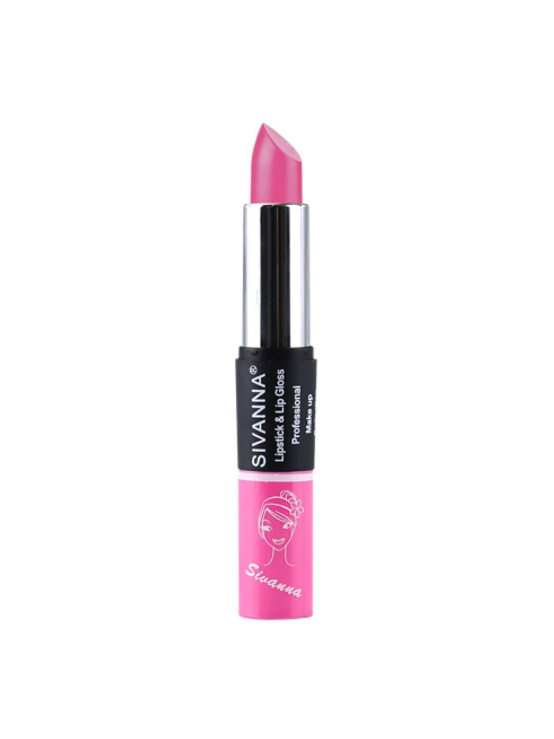 sivanna colors 2-in-1 professional makeup lipstick & lip gloss - dk061 04