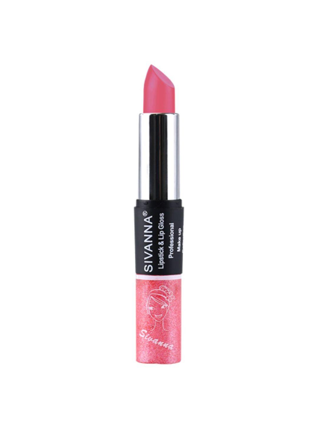 sivanna colors professional makeup collection 2 in 1 lipstick & lip gloss - dk061 14