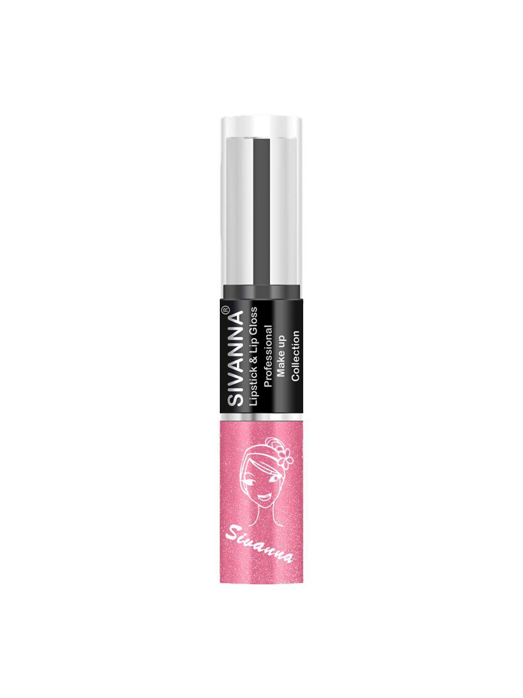 sivanna colors professional makeup collection 2 in 1 lipstick & lip gloss - dk061 25